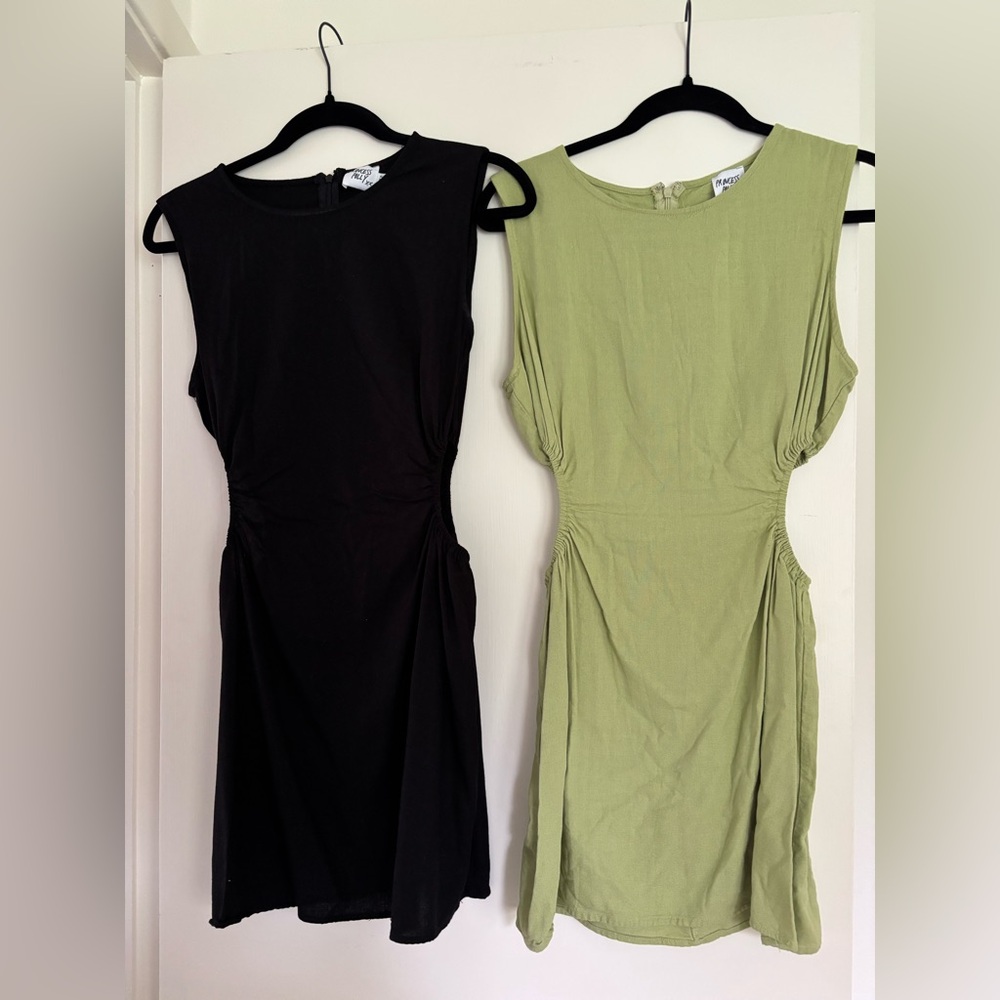 Princess Polly Black and Green Mini Dresses